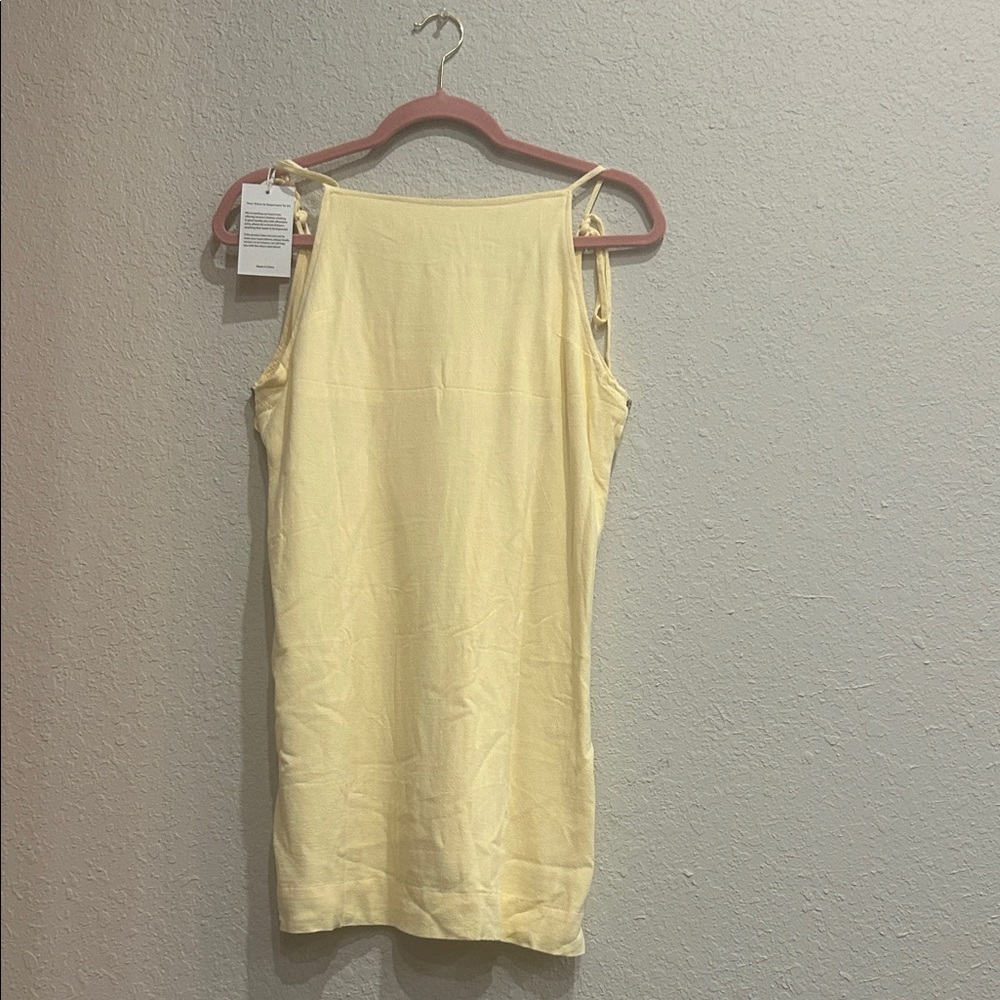 Amazon Light Yellow Casual Dress